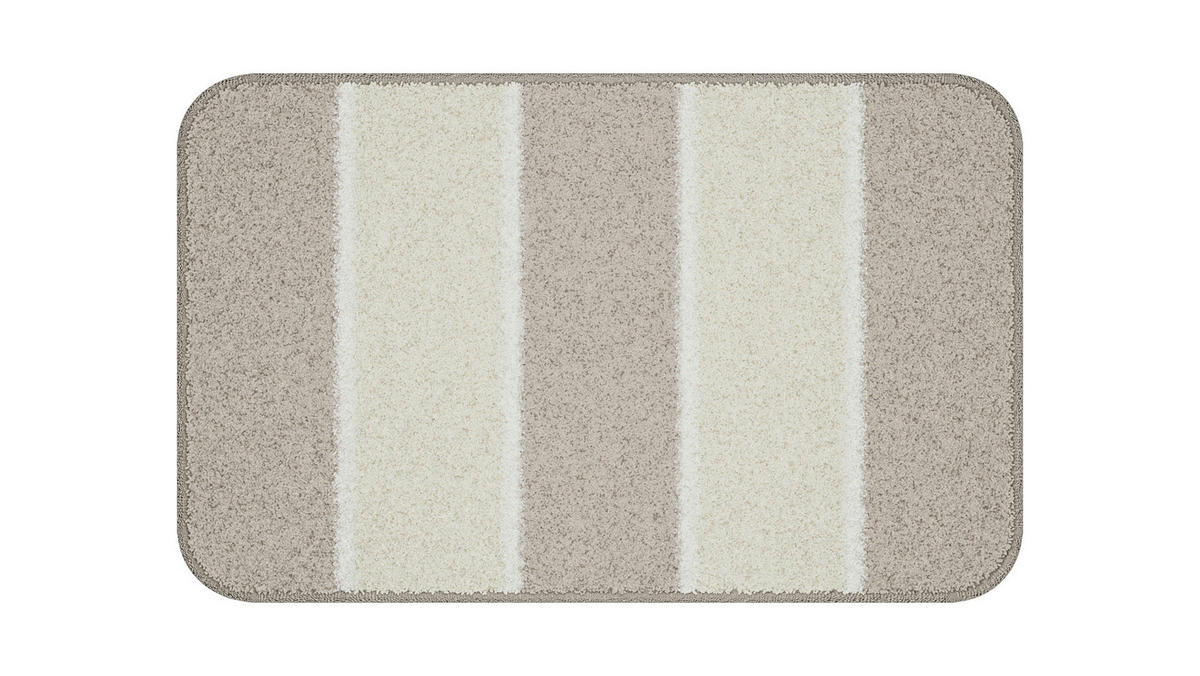 BADEMATTE Beige 50/80 cm  - Beige, Basics, Kunststoff/Textil (50/80cm) - Grund