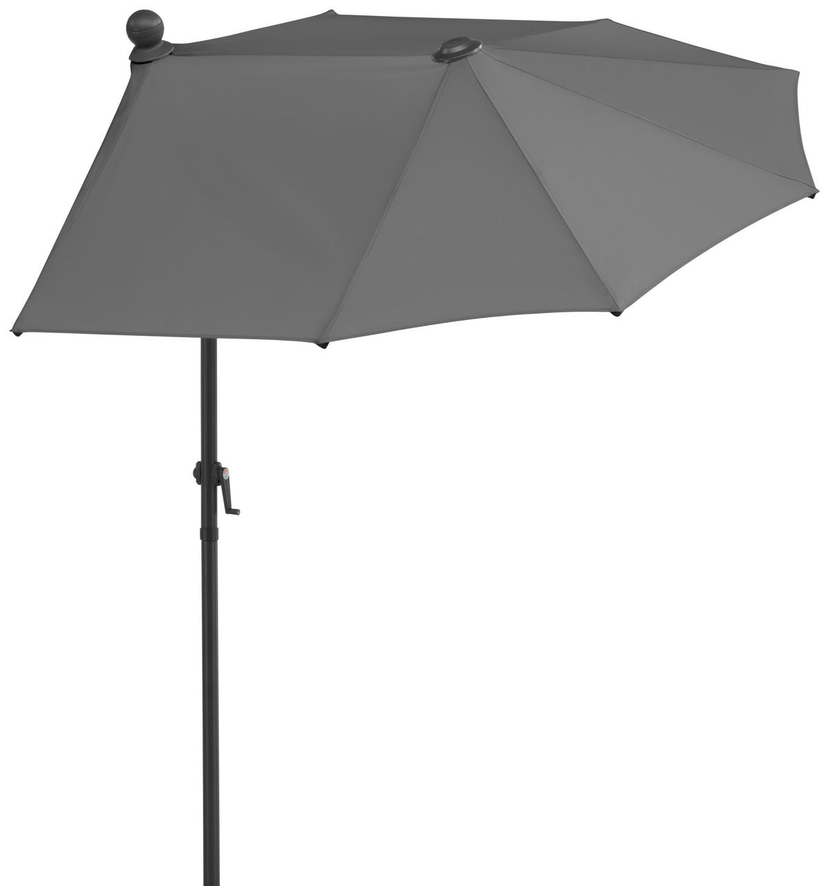 AMPELSCHIRM 150 cm Anthrazit  - Anthrazit, Basics, Textil/Metall (150/228/150cm) - Schneider