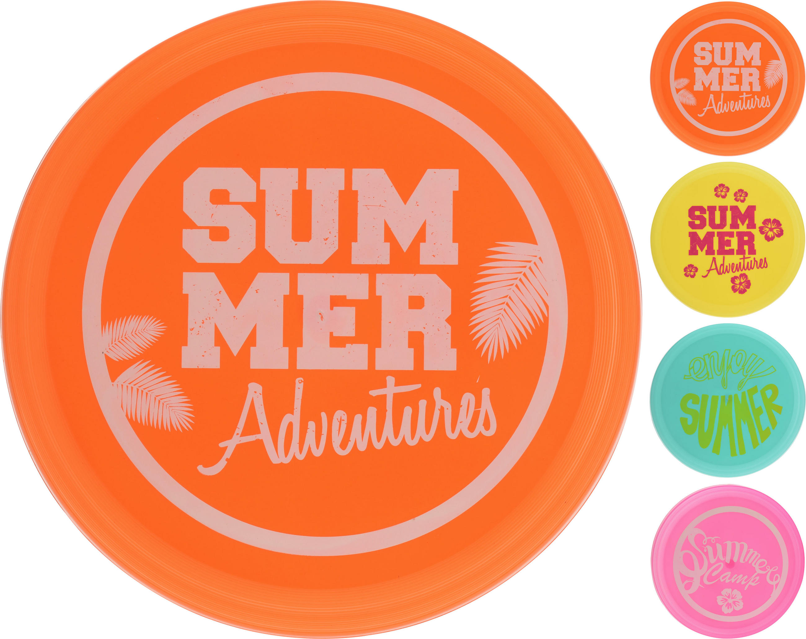 FRISBEE - orange/grön, Basics, plast (27cm)