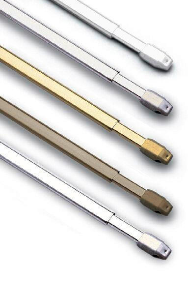 BARĂ VITRAJ 100-160 cm  - alb, Basics, plastic/metal (100-160cm) - Gardinia