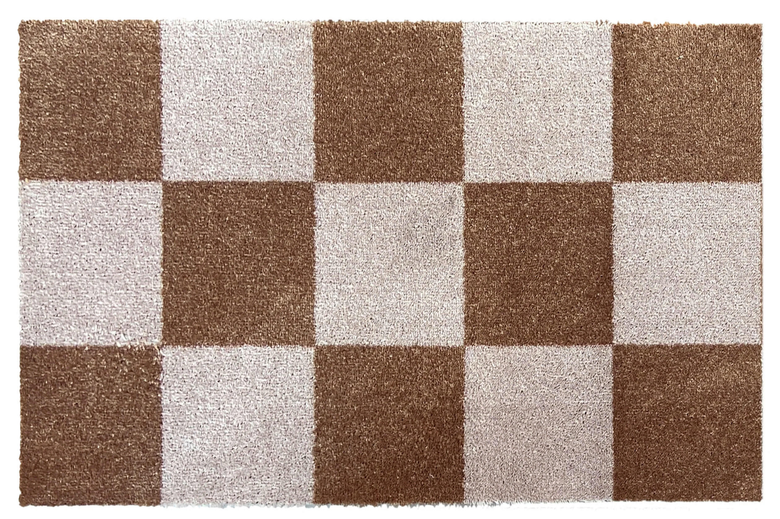 FUßMATTE  50/75 cm  Weiß, Hellbraun  - Hellbraun/Weiß, Trend, Kunststoff (50/75cm) - madaboutmats