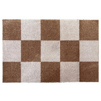 FUßMATTE  50/75 cm  Weiß, Hellbraun  - Hellbraun/Weiß, Trend, Kunststoff (50/75cm) - madaboutmats