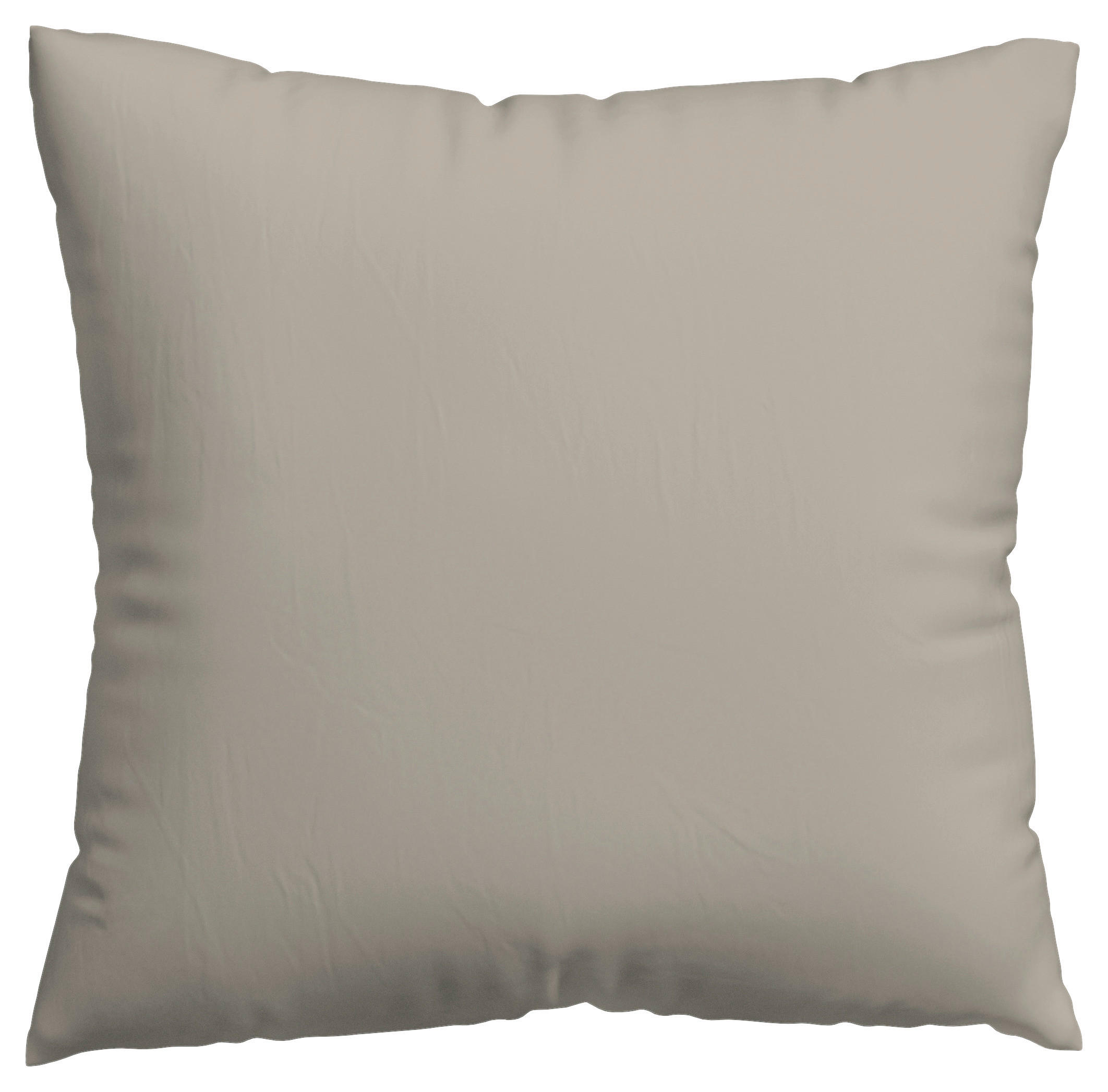 KISSENHÜLLE WOVEN SATIN 40/40 cm  - Taupe, Basics, Textil (40/40cm) - Schlafgut