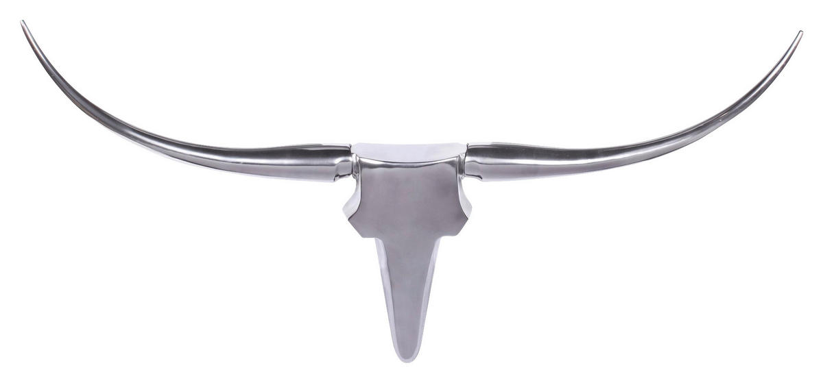 WANDDEKO  - Silberfarben, Modern, Metall (125/60/10cm) - MID.YOU