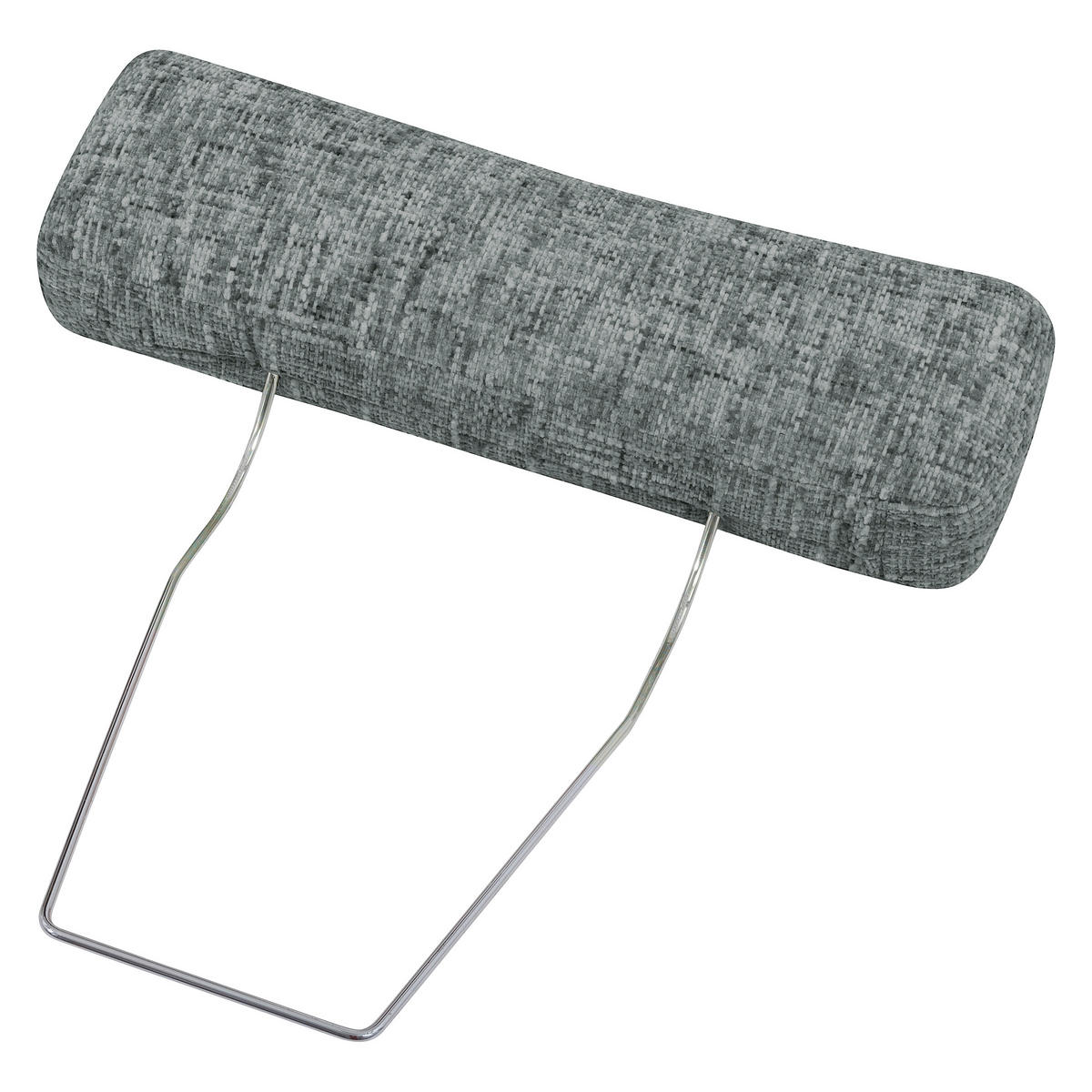 KOPFSTÜTZE 52/17/14 cm  Webstoff  - Anthrazit/Silberfarben, Design, Textil (52/17/14cm) - Livetastic