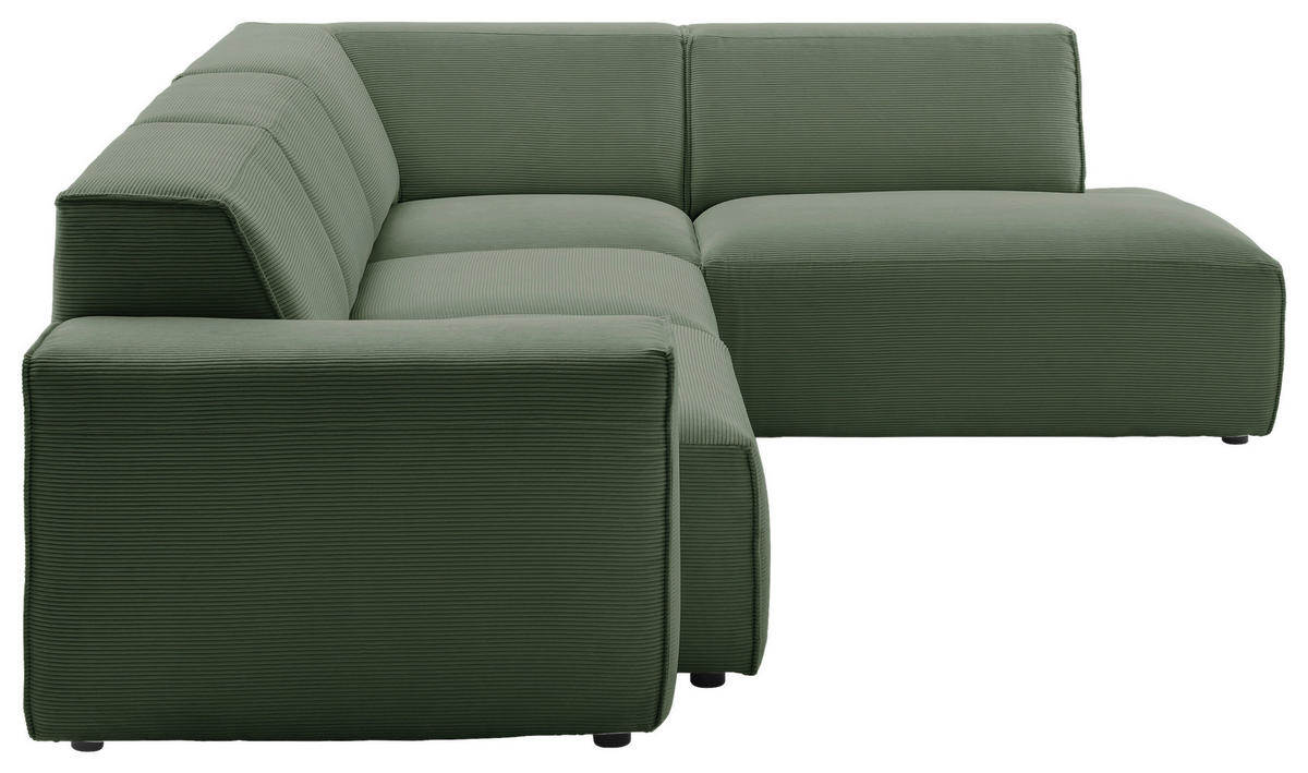 Freisteller von Pure Home Lifestyle ECKSOFA Hellgrün Cord.