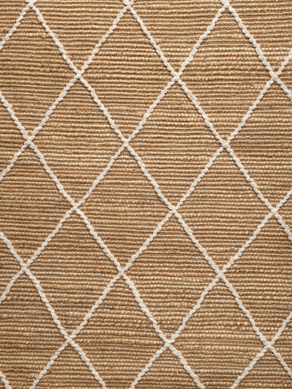 LÄUFER 80/200 cm Kunu  - Sandfarben/Weiß, Basics, Textil (80/200cm)