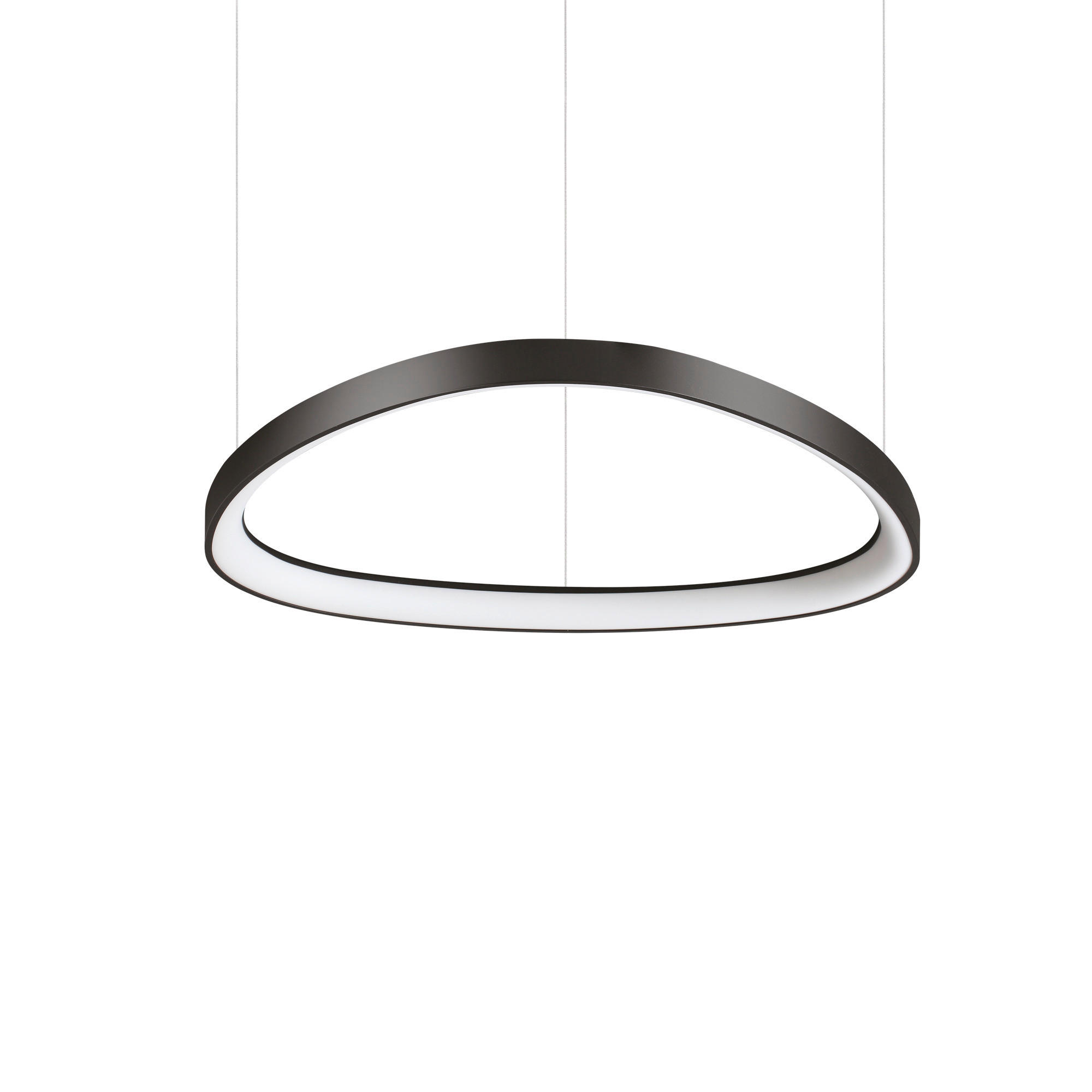 LED-HÄNGELEUCHTE Gemini 61/28,5-151,5 cm   - Schwarz, Design, Kunststoff/Metall (61/28,5-151,5cm) - Ideal Lux