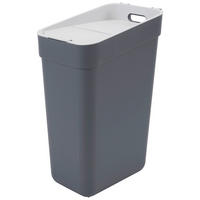 ABFALLEIMER 30 L  - Dunkelgrau/Grau, KONVENTIONELL, Kunststoff (25/55/37cm) - Keter
