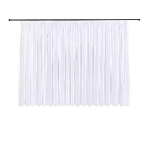 FERTIGSTORE  transparent  450/175 cm   - Weiß, Basics, Textil (450/175cm)