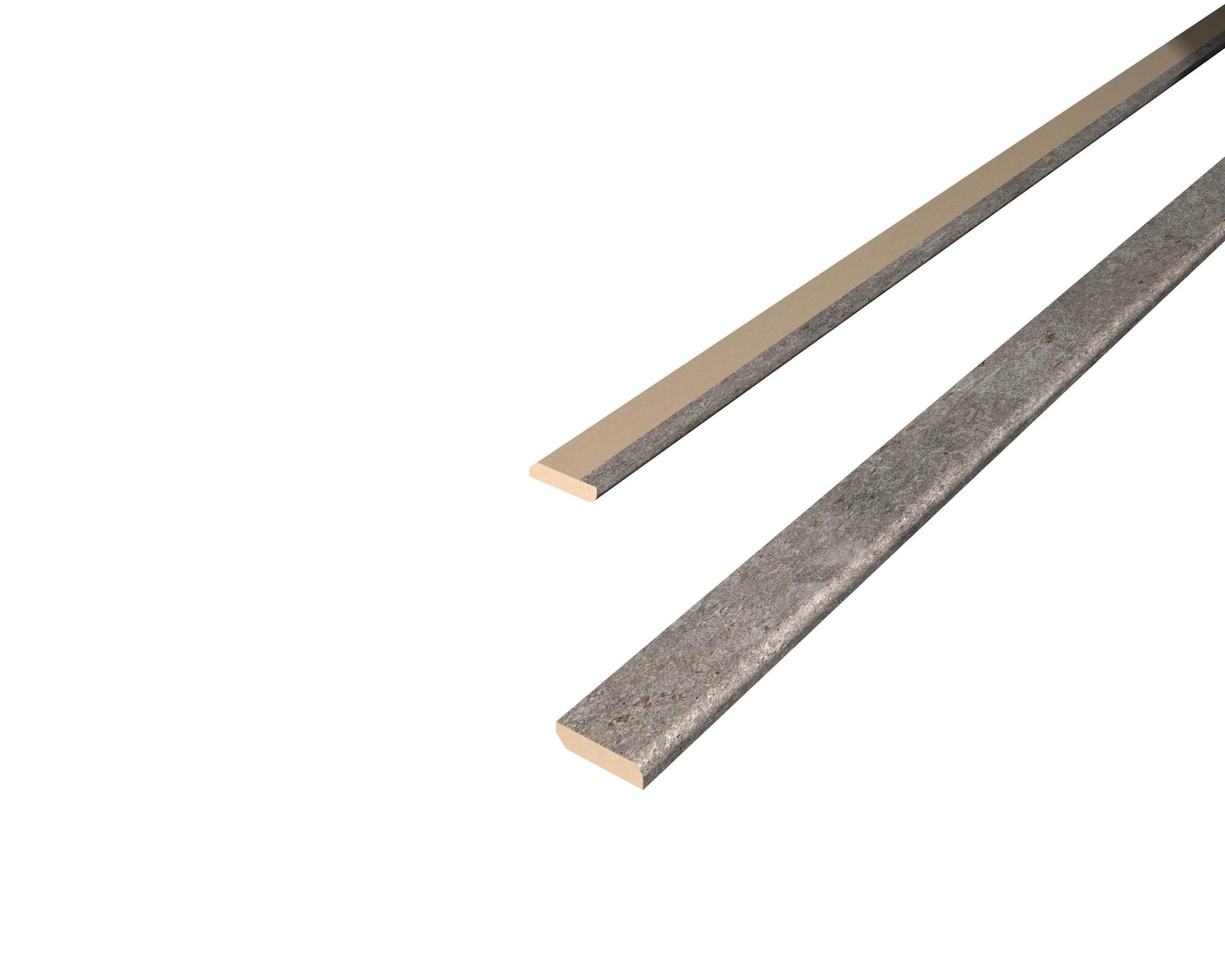 Abdeckleiste Grau  - Grau, Basics, Naturmaterialien (240/0.6/2.5cm) - Egger Holzwerkstoffe