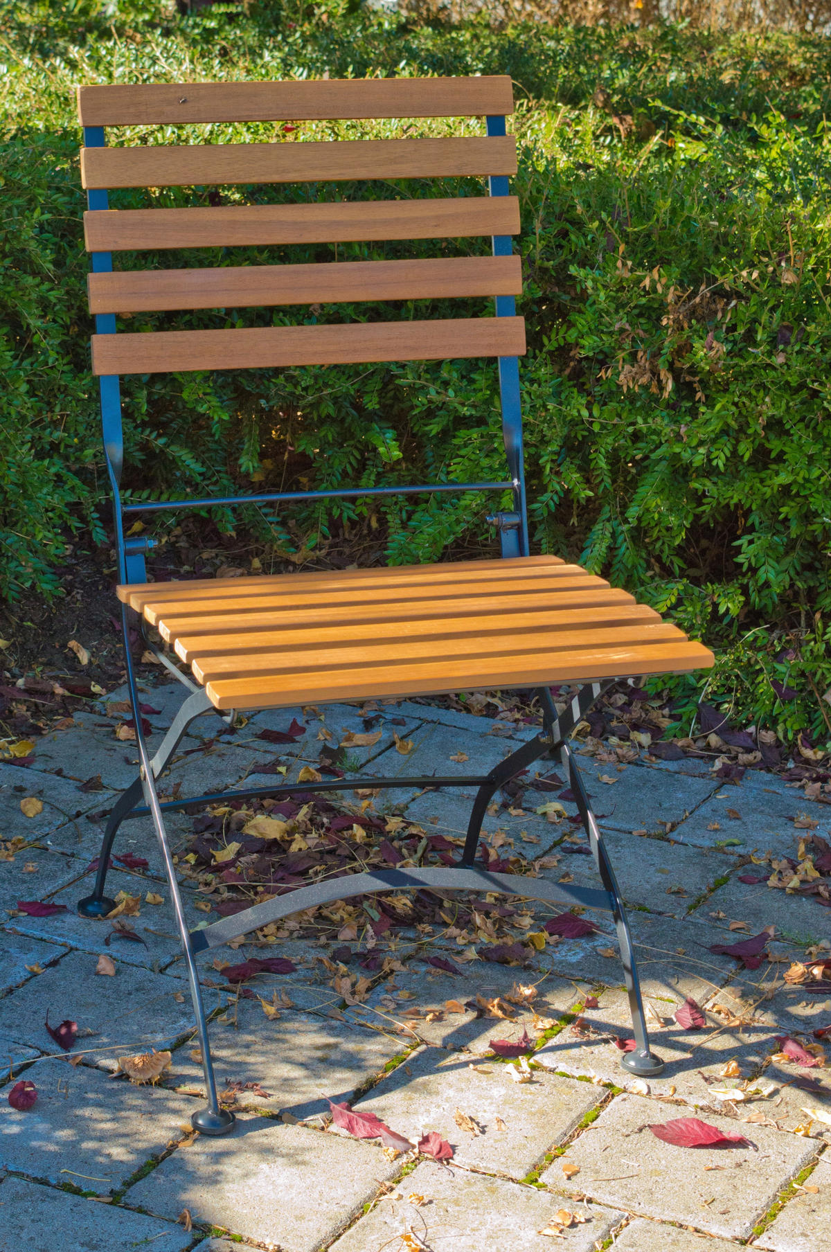 GARTENTISCHGRUPPE   - Anthrazit/Akaziefarben, Basics, Holz/Metall (120/75/80cm) - Gardenson