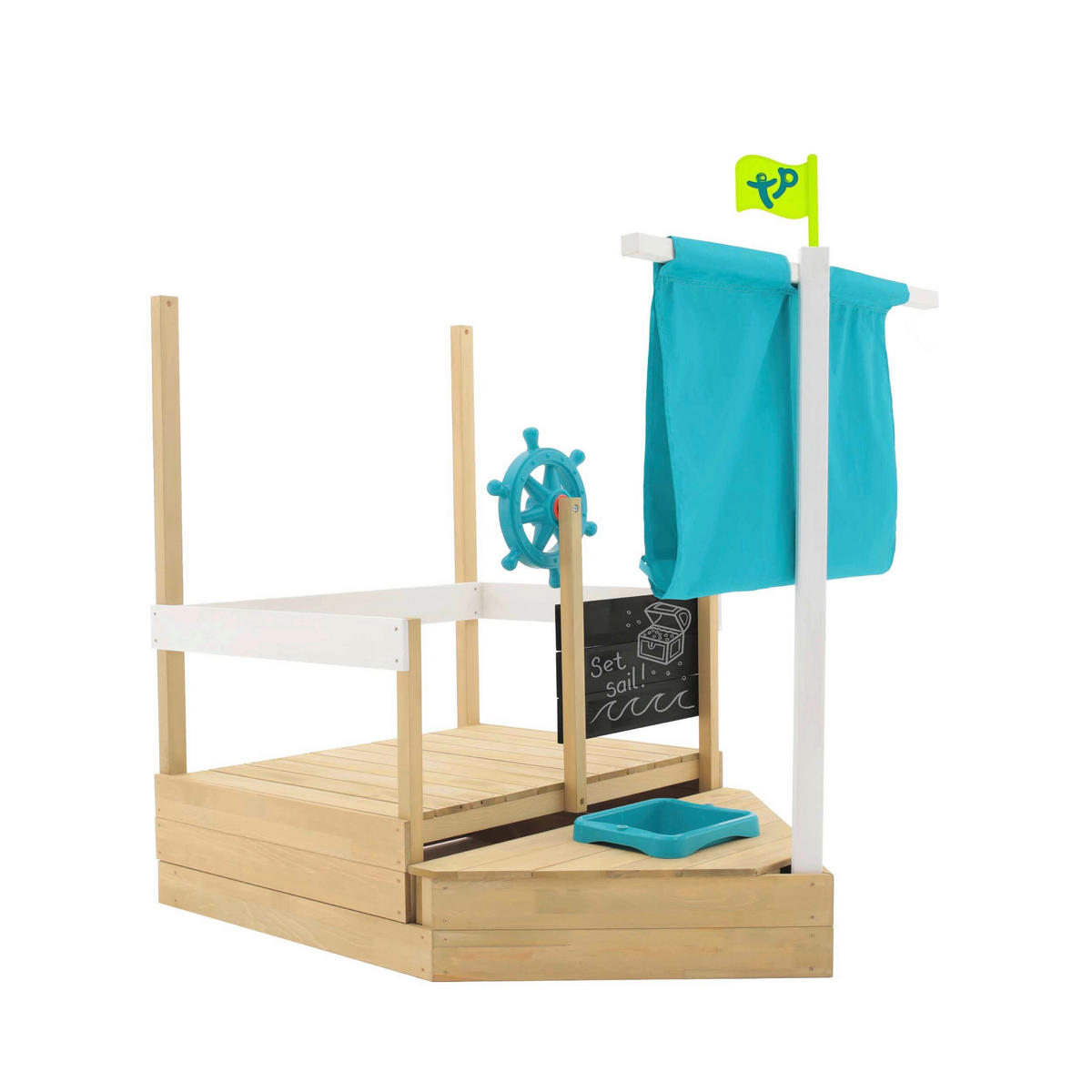 SANDKASTEN  - Kieferfarben, KONVENTIONELL, Holz (92/118/180cm) - Ambia Garden