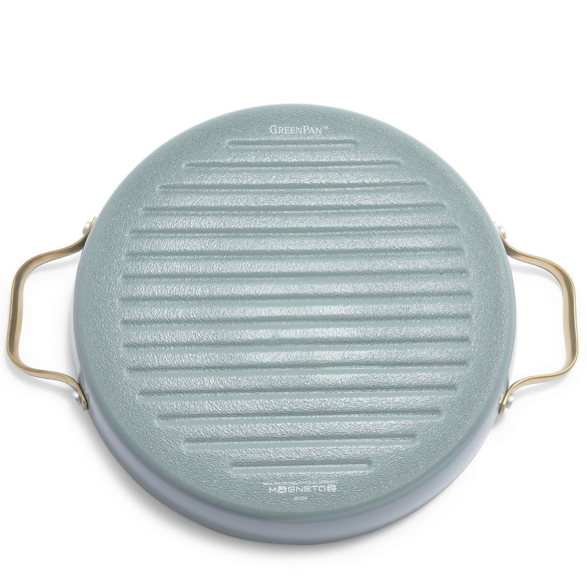 GRILLPFANNE Padova Reserve Keramikbeschichtung 28 cm  - Goldfarben/Weiß, Basics, Metall (28cm)