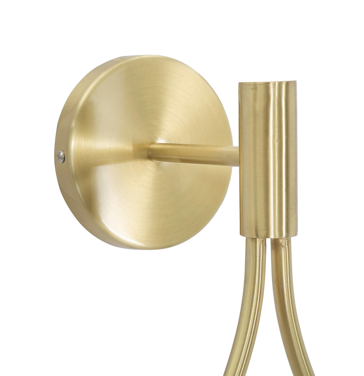 WANDLEUCHTE 24/20/52 cm  - Goldfarben/Weiß, Trend, Glas/Metall (24/20/52cm) - Mauro Ferretti