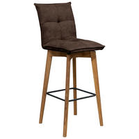 BARHOCKER in Eichefarben, Dunkelbraun  - Eichefarben/Dunkelbraun, Natur, Holz (43/112/50cm) - Livetastic