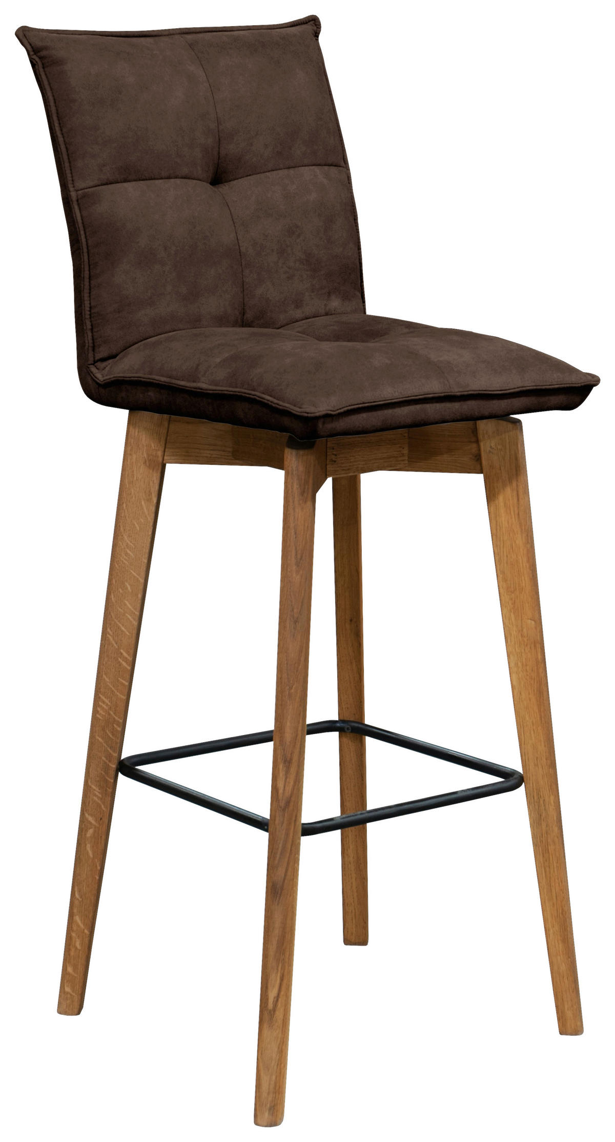 BARHOCKER in Eichefarben, Dunkelbraun  - Eichefarben/Dunkelbraun, Natur, Holz (43/112/50cm) - Livetastic