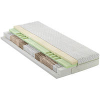 GÉLOVO-TAŠTIČKOVÝ MATRAC, 90/200 cm - biela, Basics, textil (90/200cm) - Dieter Knoll