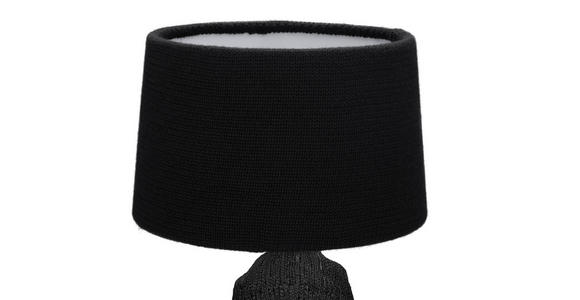 TISCHLEUCHTE 33/30/53 cm - Schwarz, LIFESTYLE, Kunststoff/Textil (33/30/53cm) - Novel
