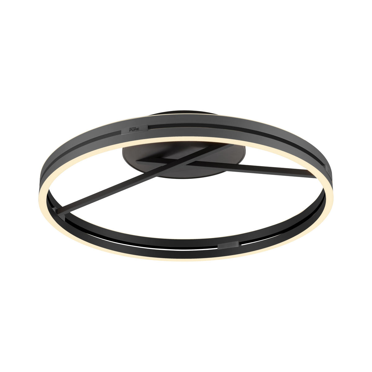 STROPNA LED-SVETILKA  PURE Loop 37 W//2700-5000 K/230 V/ - črna, Design, kovina/umetna masa (60/60/17.8cm)