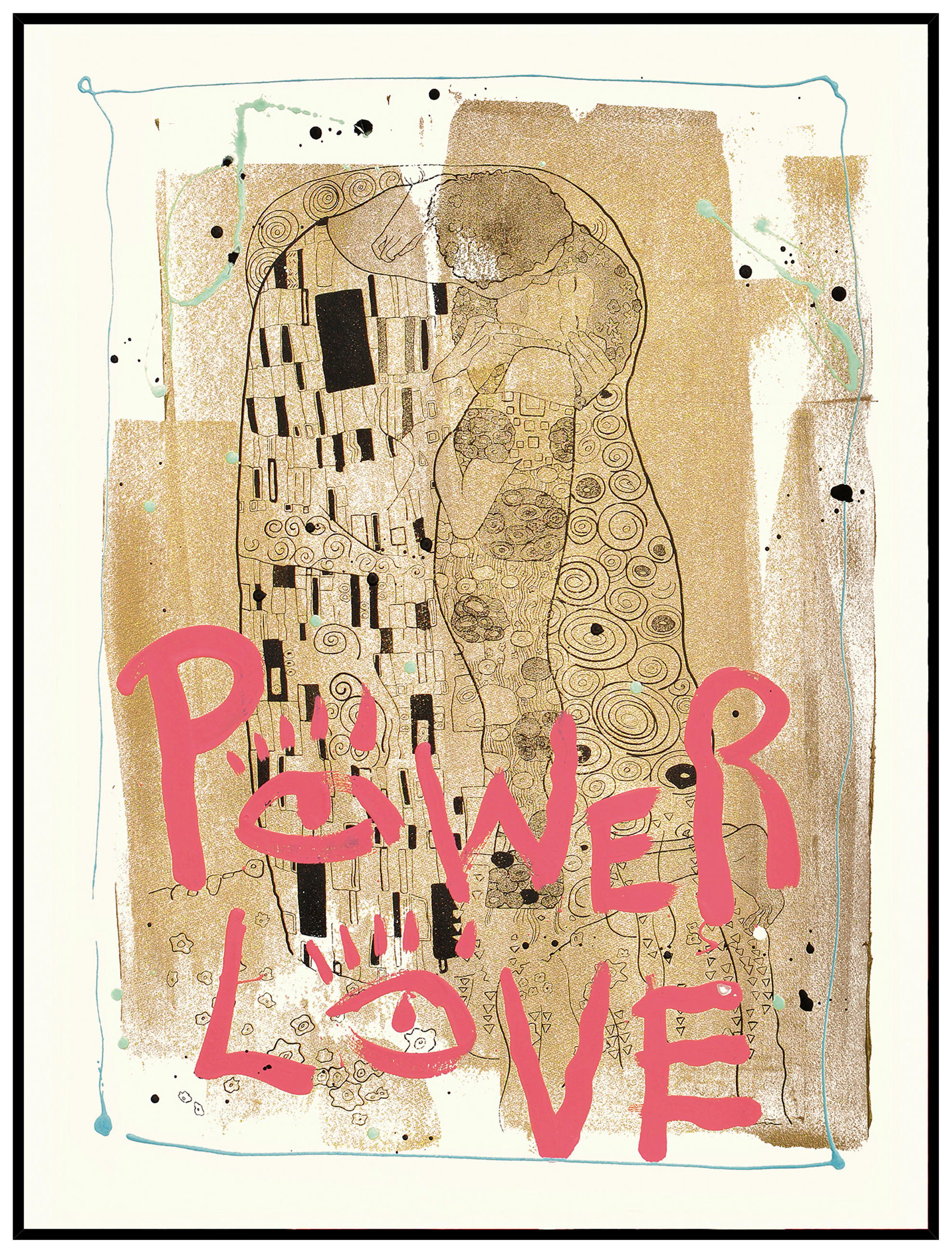 KUNSTDRUCK 60/80 cm  - Multicolor/Schwarz, Design, Holzwerkstoff (60/80cm) - Monee