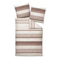 BETTWÄSCHE Davos Biber 135/200 cm  - Beere/Beige, Basics, Textil (135/200cm) - Janine