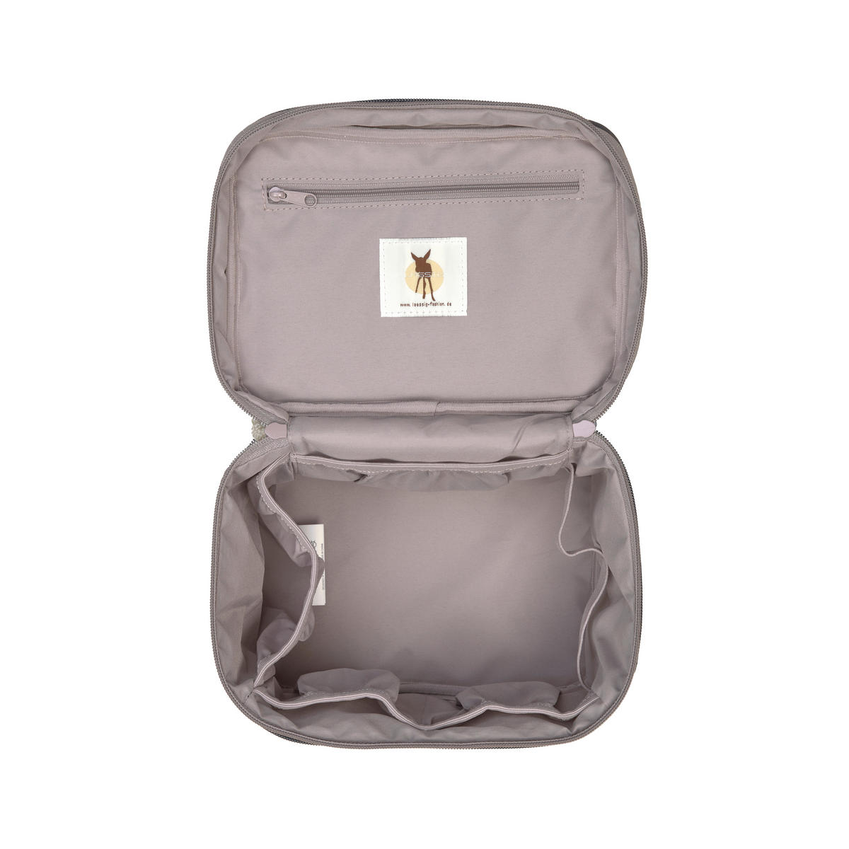 WICKELTASCHE  - Taupe, Basics, Textil (18/18/24,5cm) - Lässig