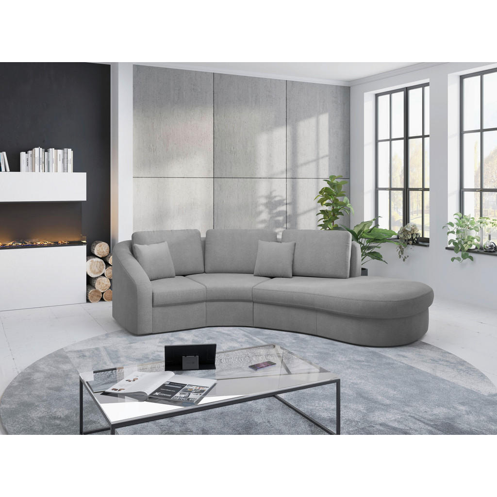 Sit & More ROHOVÁ SEDAČKA, textil, sivá
