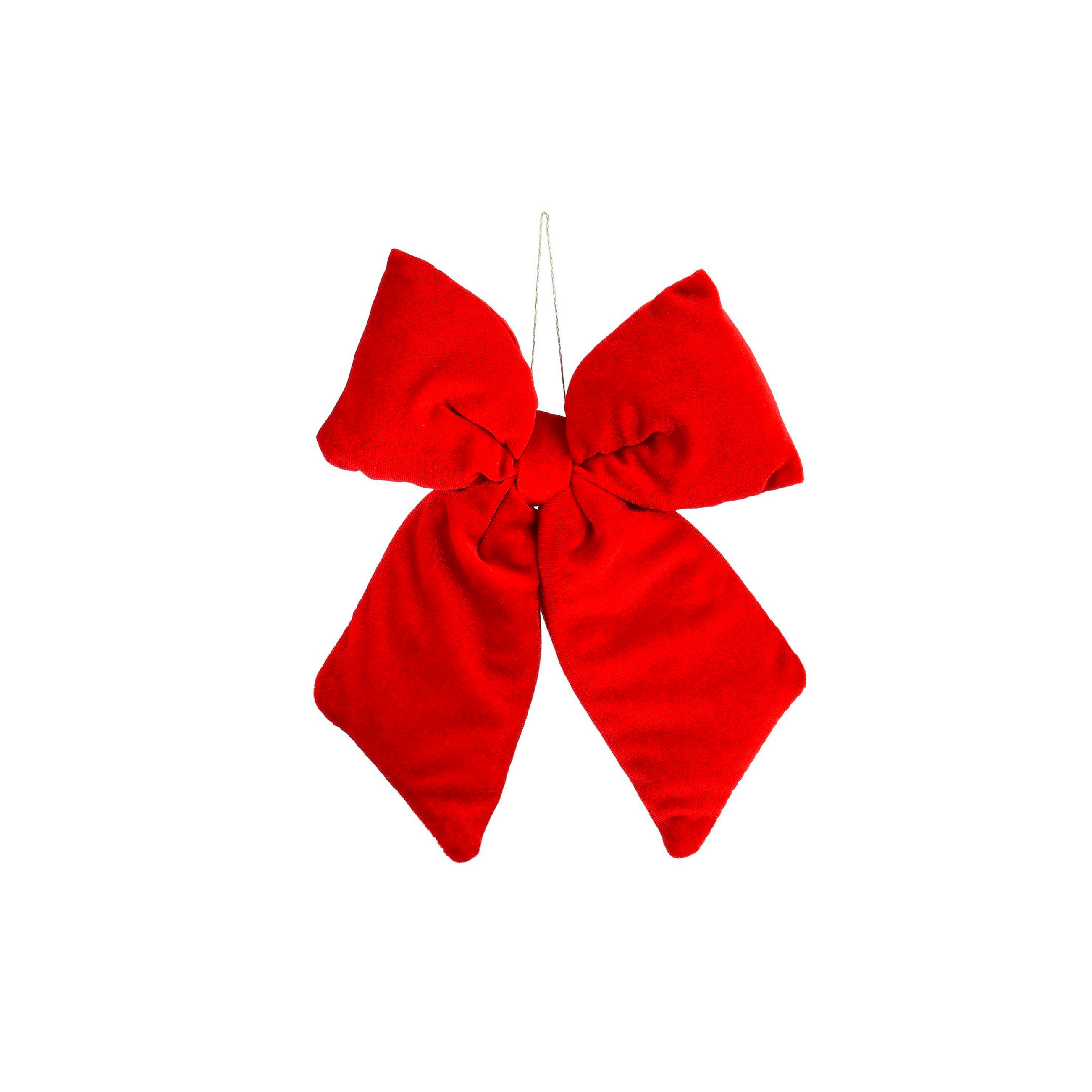 ZÁVĚSNÁ DEKORACE - červená, Basics, textil (5.0/20.0/23.0cm)