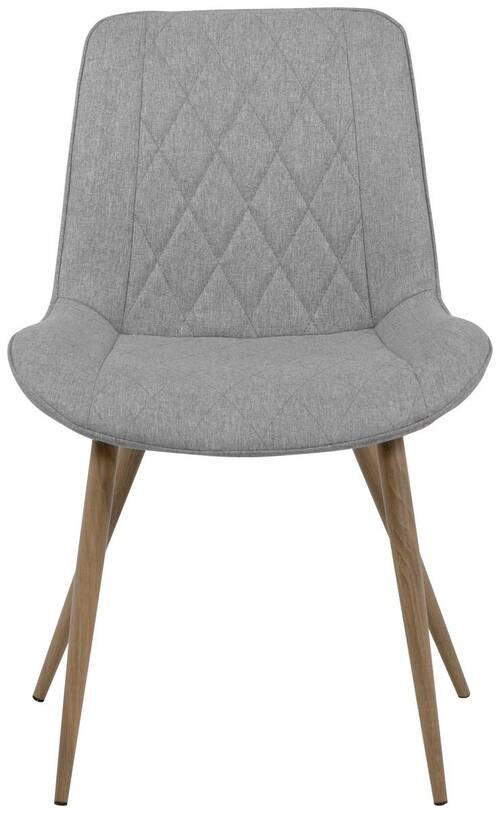 Thumbnail - Mid.you Stuhl, Hellgrau, Textil, Metall, 53x84.5x58 cm, Esszimmer, Stühle, Esszimmerstühle, Vierfußstühle