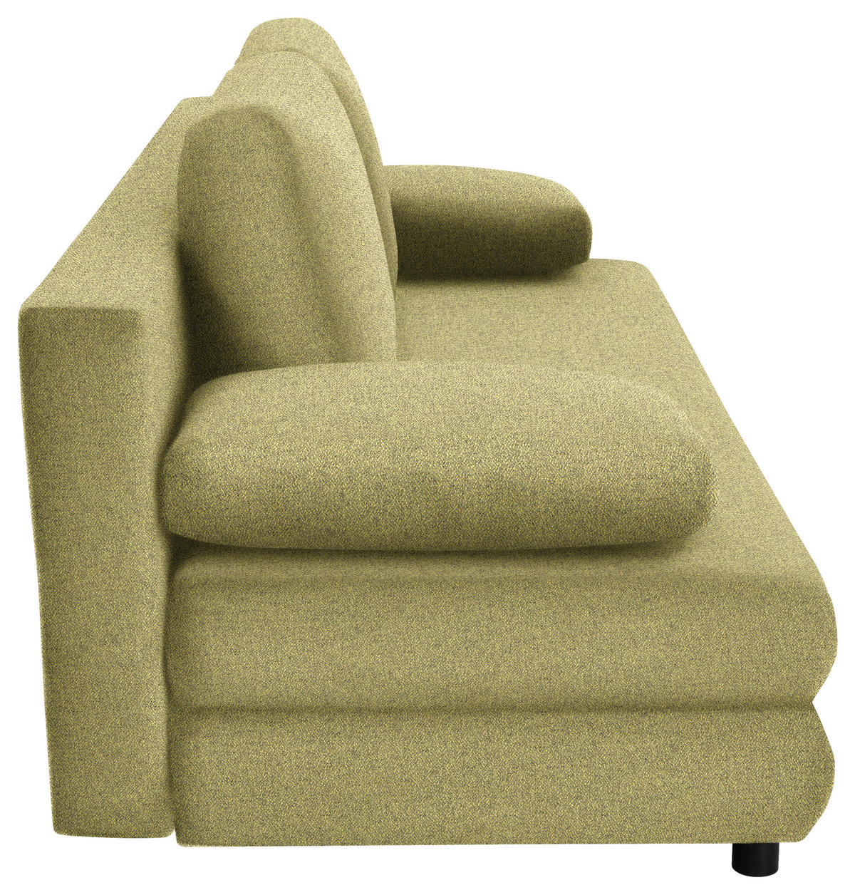 SCHLAFSOFA  mit Stoffauswahl Webstoff Grün  - Schwarz/Grün, Design, Kunststoff/Textil (197/77/81cm) - home24