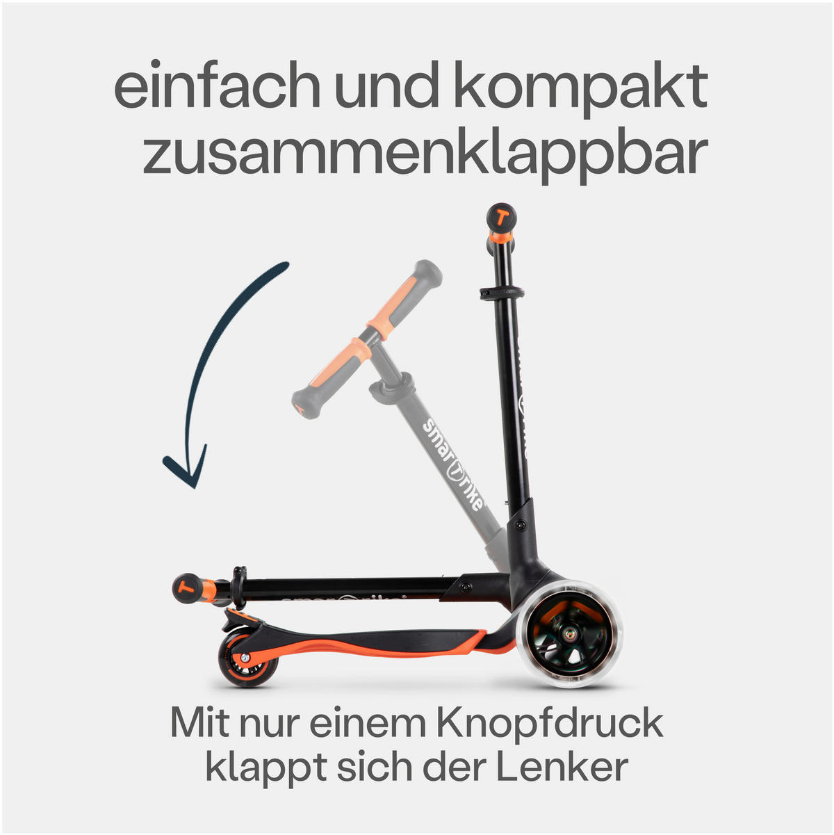 KINDERSCOOTER Xtend Scooter  - Orange, Basics, Metall (25/89/60cm)