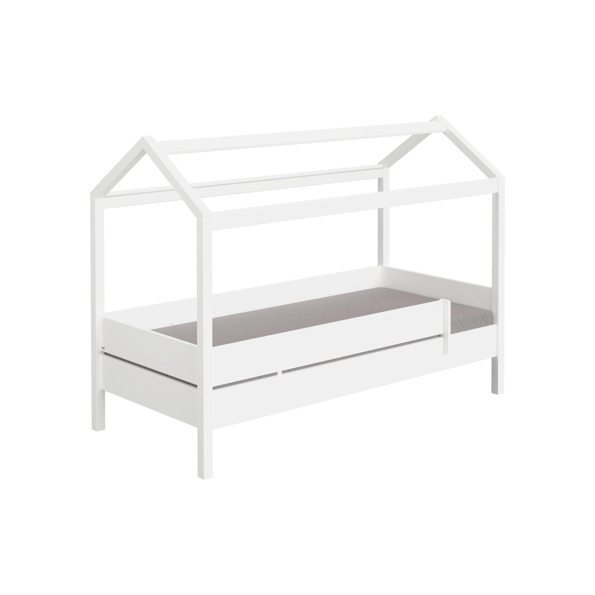 HAUSBETT Absturzsicherung  - Weiß, Design, Holz (210,4/100,0/155,0cm) - Paidi