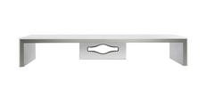 TV-AUFSATZ   Weiß, Alufarben  - Alufarben/Weiß, KONVENTIONELL (63/10/26cm) - MID.YOU