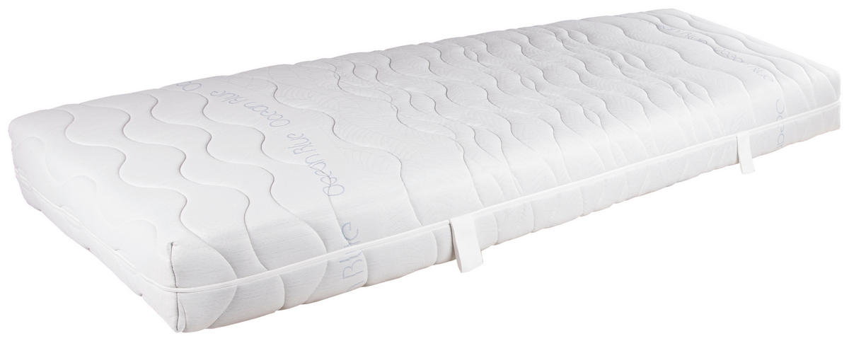GELSCHAUMMATRATZE FREE OCEAN GEL 80/200 cm Höhe ca. 22 cm  - Weiß, Basics, Textil (80/200cm) - Breckle