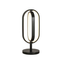 LED-TISCHLEUCHTE - Schwarz, Design, Kunststoff/Metall (21/50cm) - Novel