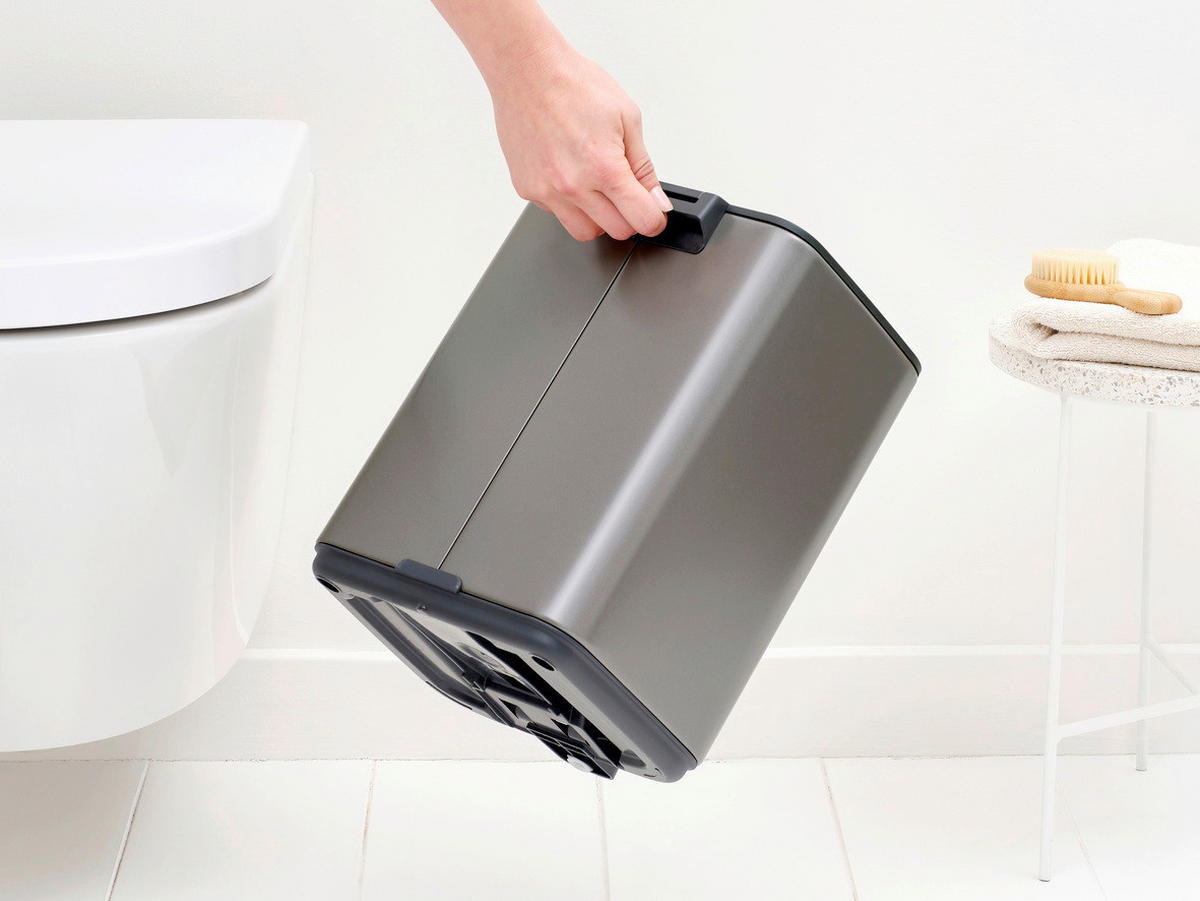 KANTA SA PAPUČICOM  7 l   - antracit/platinasta, Osnovno, metal/plastika (24,2/31/24,2cm) - Brabantia