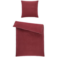 WENDEBETTWÄSCHE Scatter Flanell 200/200 cm  - Dunkelrot, KONVENTIONELL, Textil (200/200cm) - Esprit