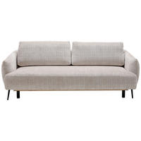 BÄDDSOFFA i chenille grå  - svart/grå, Klassisk, metall/textil (228/75/98cm) - MID.YOU