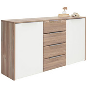 KOMODA SIDEBOARD - barvy borovice/bílá, Design, kov/kompozitní dřevo (169/93/42cm) - Carryhome