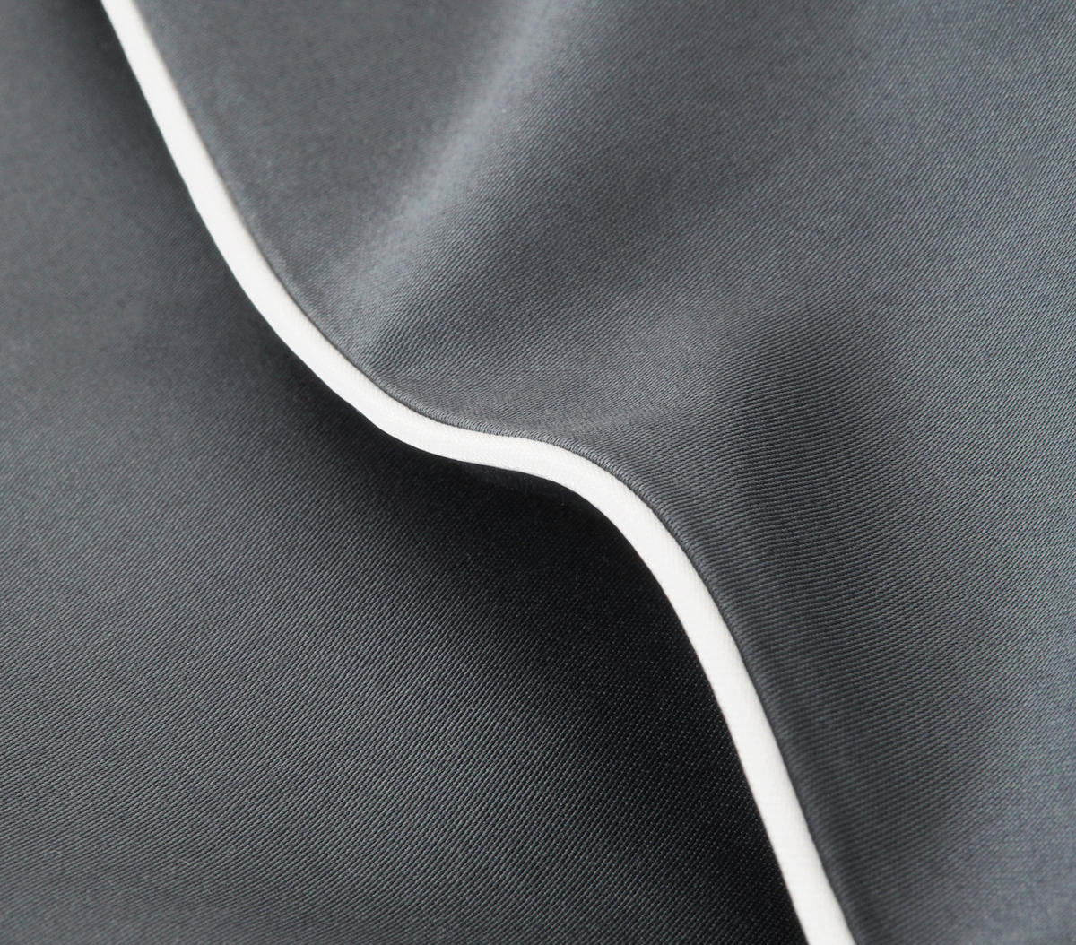BETTWÄSCHE Schweizer Satin 200/220 cm  - Dunkelgrau, Basics, Textil (200/220cm) - Fleuresse