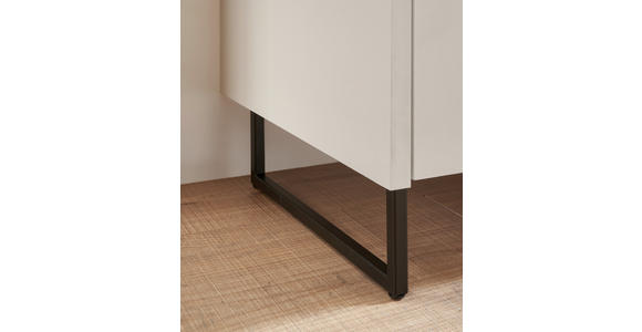 WASCHBECKENUNTERSCHRANK 100/60/36 cm  - Kaschmir/Schwarz, LIFESTYLE, Holzwerkstoff/Metall (100/60/36cm) - Xora