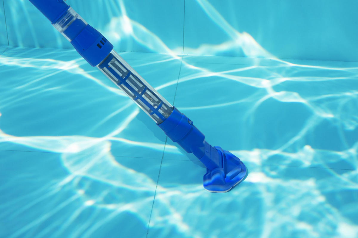 POOLSAUGER Aqua Surge 58649  - Blau/Silberfarben, Basics, Kunststoff/Metall (264/9,6/16,8cm) - Bestway