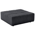 HOCKER Feincord Anthrazit  - Anthrazit/Schwarz, Design, Kunststoff/Textil (107/39/107cm) - Hom`in