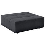 HOCKER Feincord Anthrazit  - Anthrazit/Schwarz, Design, Kunststoff/Textil (107/39/107cm) - Hom`in