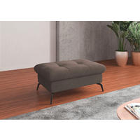 HOCKER in Textil Schlammfarben  - Schlammfarben/Schwarz, KONVENTIONELL, Textil/Metall (102/47/69cm) - Sit & More
