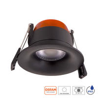 SPOTLÁMPA - fekete/ezüstszínű, Basics, műanyag/fém (8.5/4.3cm)