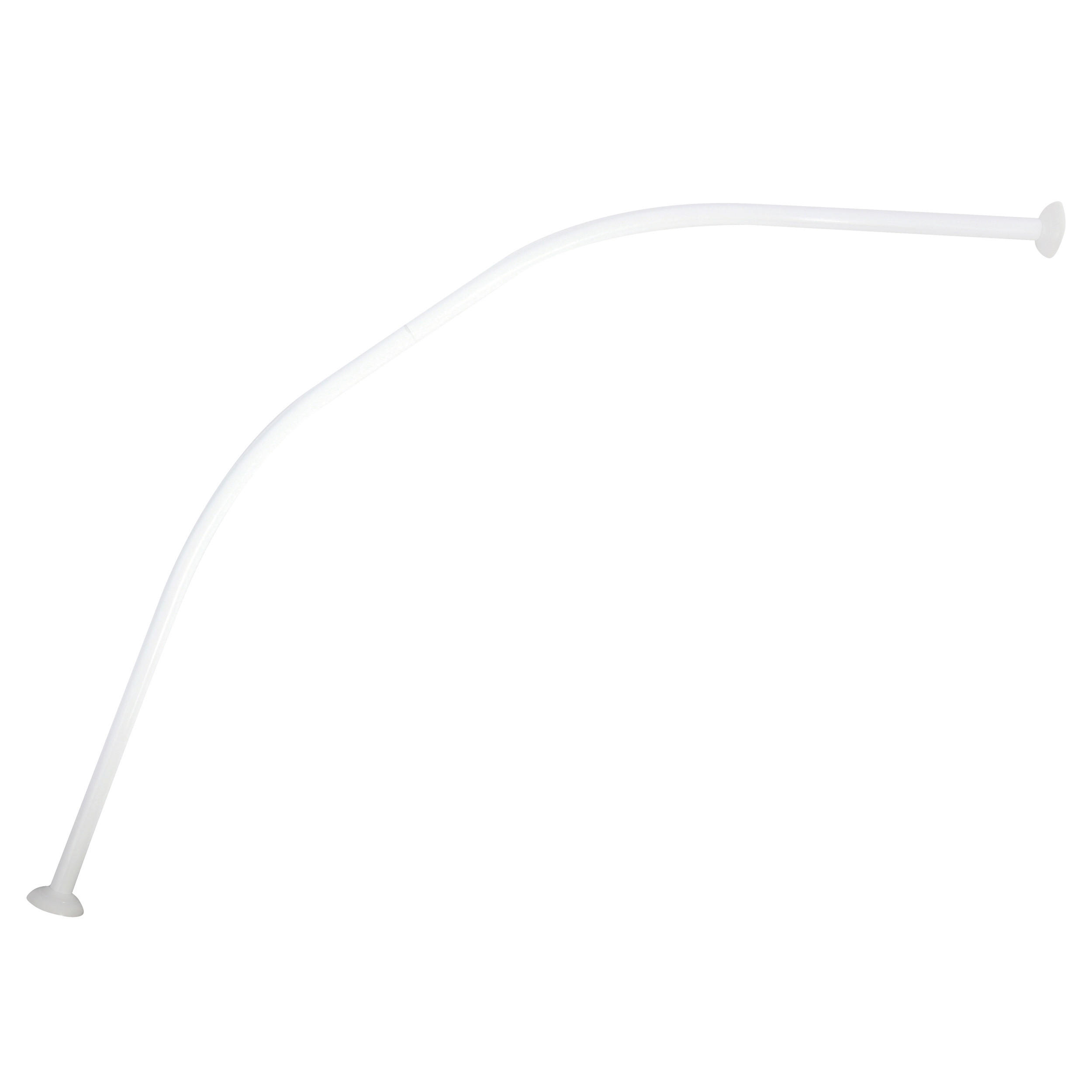DUSCHVORHANGSTANGE 180 cm  - Weiß, Basics, Metall (180cm) - MSV