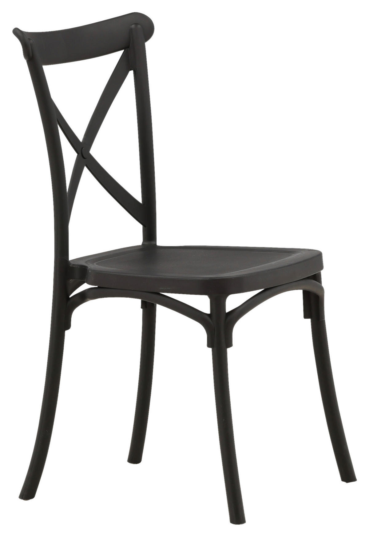 STOLSET 2 styck slät  - svart, Design, plast (52/90/55cm) - Livetastic