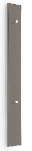GARDEROBENLEISTE Taupe - Taupe, Design, Glas (16/140/7cm)